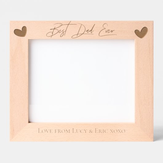 Personalisierter Vater's Day Custom Gift für Papa Geätzte Rahmen (Vorderseite)