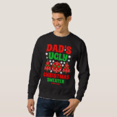 Personalisierter Vaters hässlicher Weihnachtssüßer Sweatshirt (Vorne ganz)