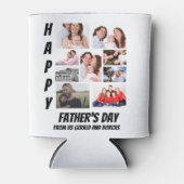 Personalisierter Vatertag 9 FotoCollage Dosenkühler (Vorderseite)