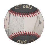 Personalisierter Vatertag Baseball (Vorderseite)