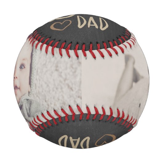 Personalisierter Vatertag Baseball (Vorderseite)