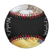 Personalisierter Vatertag Baseball (Rückseite)