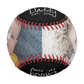 Personalisierter Vatertag Baseball (Vorderseite)