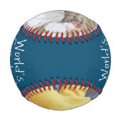 Personalisierter Vatertag Baseball (Rückseite)