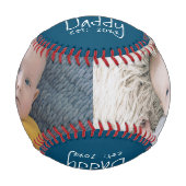 Personalisierter Vatertag Baseball (Vorderseite)
