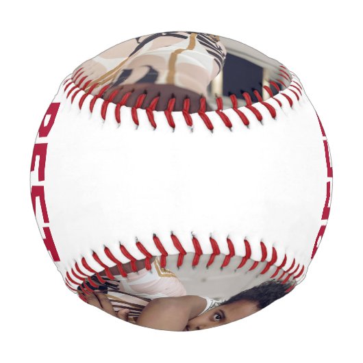 Personalisierter Vatertag Baseball (Rückseite)