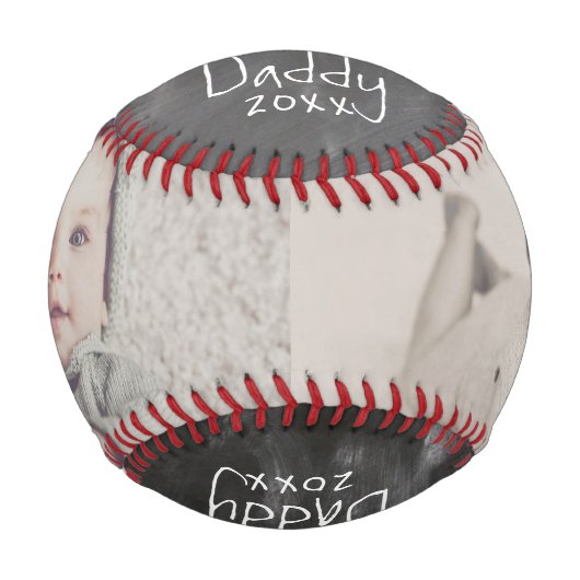 Personalisierter Vatertag Baseball (Vorderseite)