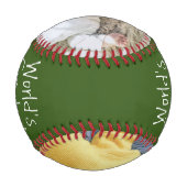 Personalisierter Vatertag Baseball (Rückseite)