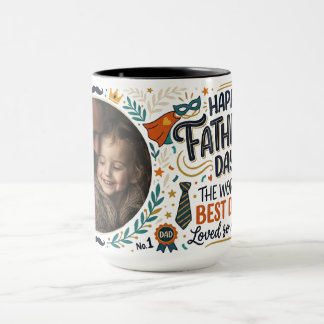 Personalisierter Vatertag-Becher mit Foto Tasse