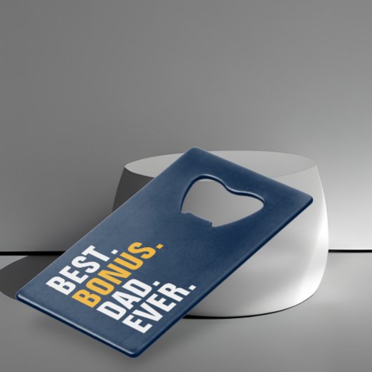 Personalisierter Vatertag Bester Bonus Vater je Geldbeutel Flaschenöffner