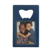 Personalisierter Vatertag Bester Bonus Vater je Geldbeutel Flaschenöffner (Rückseite)