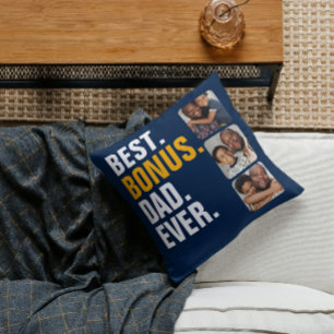 Personalisierter Vatertag Bester Bonus Vater je Kissen