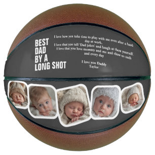 Personalisierter Vatertag Bester Vater mit großem Basketball
