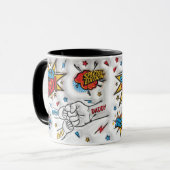 Personalisierter Vatertag "Faustschlag" Tasse (Vorderseite Links)