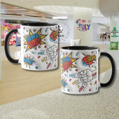 Personalisierter Vatertag "Faustschlag" Tasse