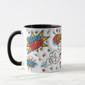 Personalisierter Vatertag "Faustschlag" Tasse (Links)