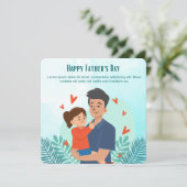 Personalisierter Vatertag Feiertagskarte (Stehend Vorderseite)