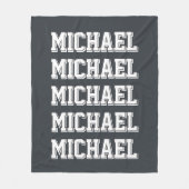 Personalisierter Vatertag Fleecedecke (Vorderseite)