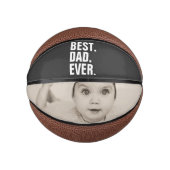 Personalisierter Vatertag Foto Geschenk Bester Vat Mini Basketball (Vorderseite)