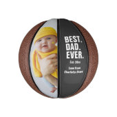 Personalisierter Vatertag Foto Geschenk Bester Vat Mini Basketball (Vertikal)