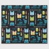 Personalisierter Vatertag Geschenkpapier (Flach)