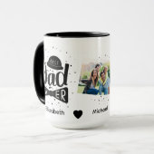 Personalisierter Vatertag-Kaffeebecher Tasse (Vorderseite Links)