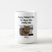 Personalisierter Vatertag Katze Tasse (Mittel)