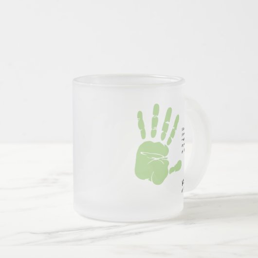 Personalisierter Vatertag Mattglastasse (VorderseiteRechts)