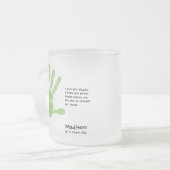 Personalisierter Vatertag Mattglastasse (Vorderseite Links)