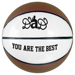Personalisierter Vatertag Minimalistischer Vater K Basketball