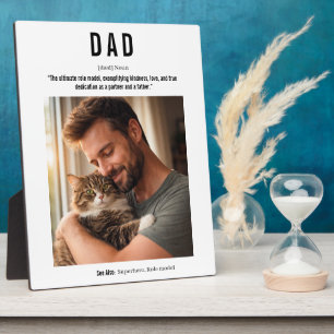 Personalisierter Vatertag mit Tier Süße Tiere Fotoplatte