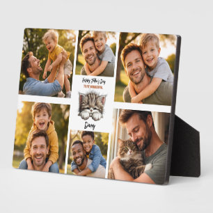 Personalisierter Vatertag mit Tier Süße Tiere Fotoplatte