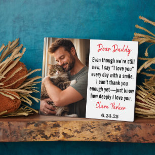 Personalisierter Vatertag mit Tier Süße Tiere Fotoplatte