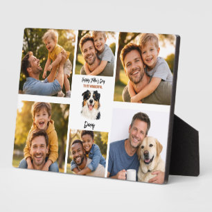Personalisierter Vatertag mit Tieren Süße Tiere Fotoplatte