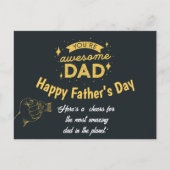 Personalisierter Vatertag Postkarte (Vorderseite)