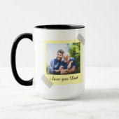 Personalisierter Vatertag-Tassengeschenk Tasse (Links)