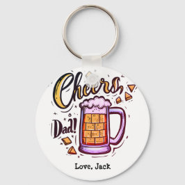 Personalisierter Vatertag von Kindern Schlüsselanhänger