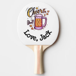 Personalisierter Vatertag von Kindern Tischtennis Schläger
