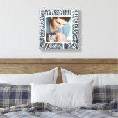 Personalisierter Vatertag Word Collage Chalkboard Leinwanddruck (Insitu (Schlafzimmer))