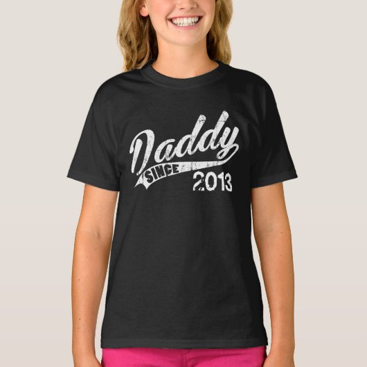 Personalisierter Vati seit Jahr T-Shirt (Vorderseite)