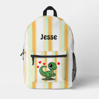 Personalisierter Velociraptor-Dinosaurier-Rucksack Bedruckter Rucksack