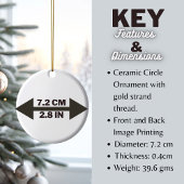 Personalisierter Verheirateter Weihnachtsgeschmack Keramik Ornament