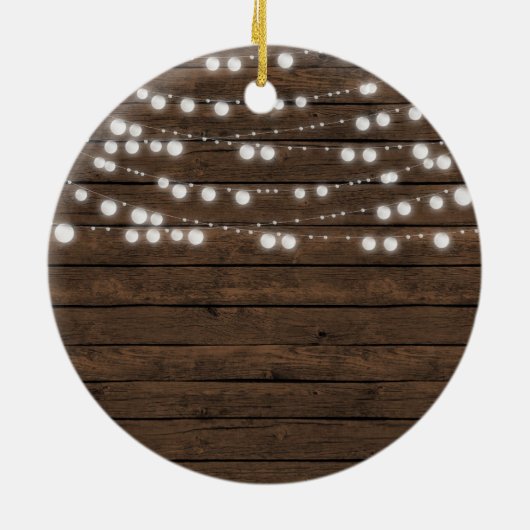 Personalisierter Verlobter Weihnachtsgeschmack Keramik Ornament (Hinten)