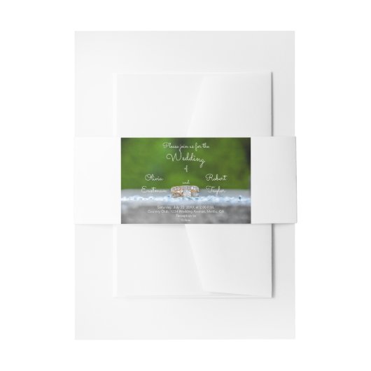 Personalisierter Verlobung Einladungsbanderole (Vorderseite Beispiel)