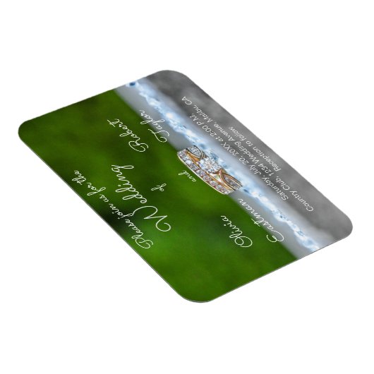 Personalisierter Verlobung Magnet (Rechte Seite)