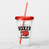 Personalisierter Verpacken-Boxer Acryltrinkbecher (Rückseite)