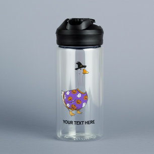 Personalisierter verrückter Gans Halloween Grusels Trinkflasche