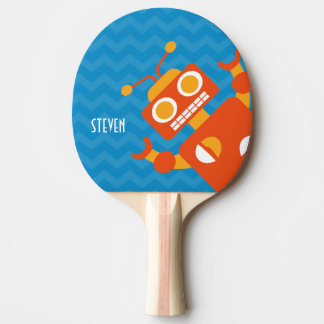 Personalisierter verrückter Spaß-orange Tischtennis Schläger