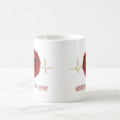 Personalisierter 'Versiegelt mit Liebe' – MR-Monog Kaffeetasse (Mittel)
