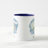 Personalisierter Verteilungsbogen-Held! Tasse (Zentrum)